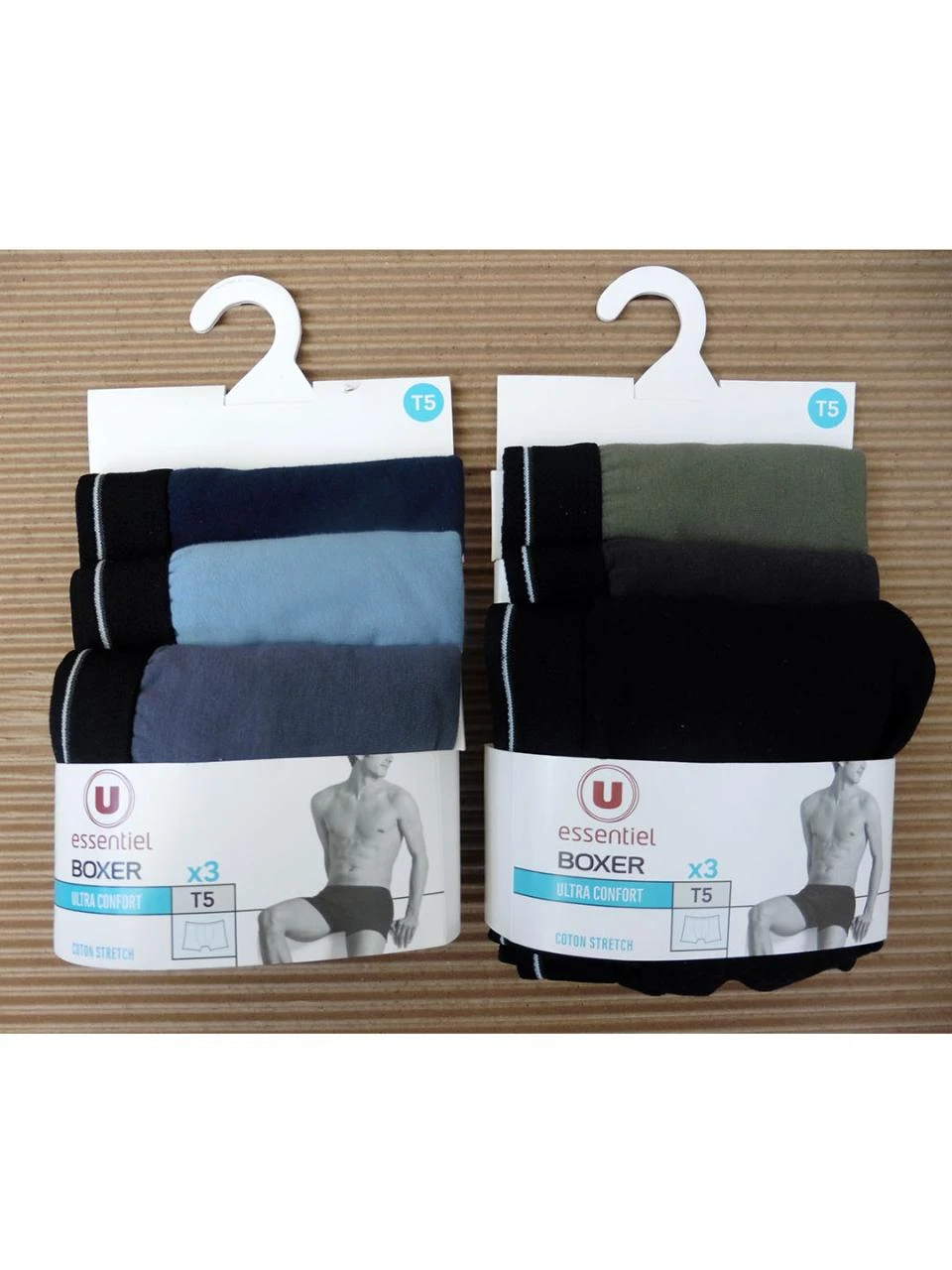 Lot de 2 packs de 3 boxers homme T5